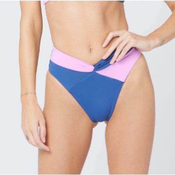 L*Space Colorblock Nancy Lee Bikini Bottom XS - Picture 1 of 10